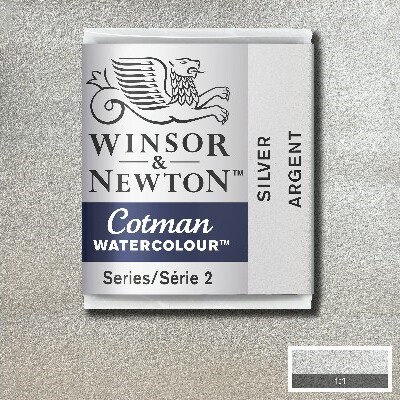 Winsor Newton - Cotman Watercolour - 12 Pan - Sølv
