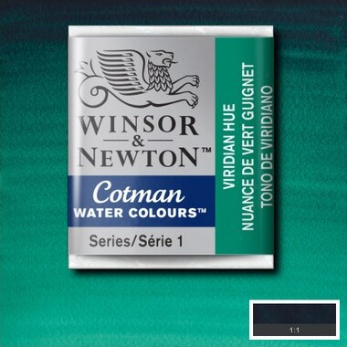 Winsor Newton - Cotman Watercolour - 12 Pan - Viridian Nuance