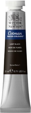 Winsor Newton - Akvarelfarve - Cotman - Lamp Black 21 Ml