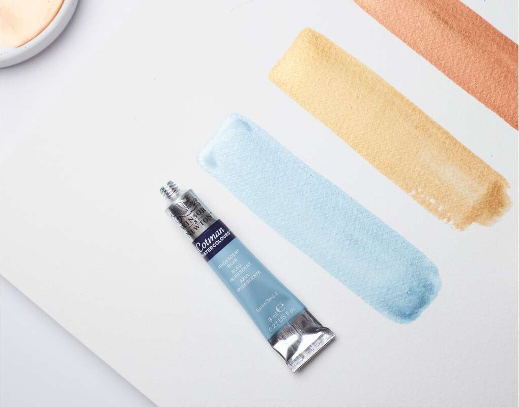 Winsor Newton - Cotman Watercolour - 8 Ml - Iriserende Blå