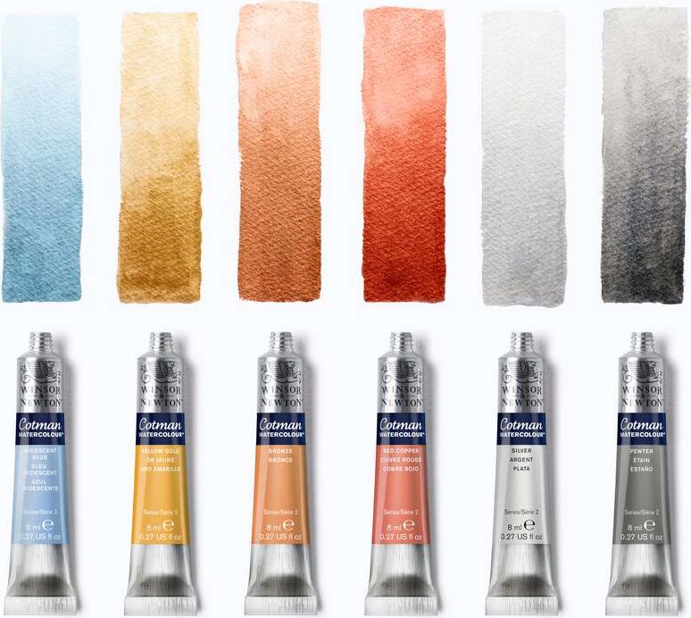Winsor Newton - Cotman Watercolour - 8 Ml - Gul Guld