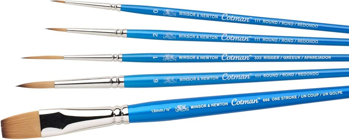 Winsor Newton - Cotman Watercolour - Pensler Sæt - 5 Stk