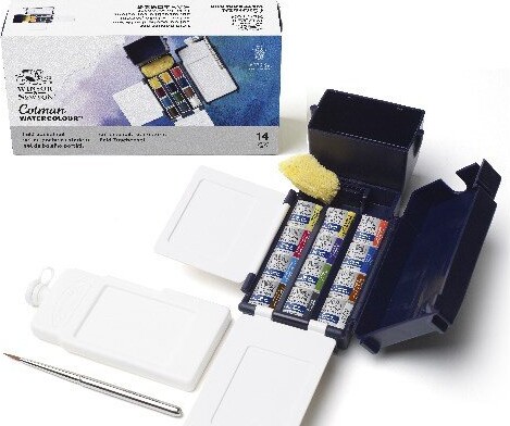 Winsor Newton - Akvarelfarve Sæt Med 12 Farver - Field Pocket