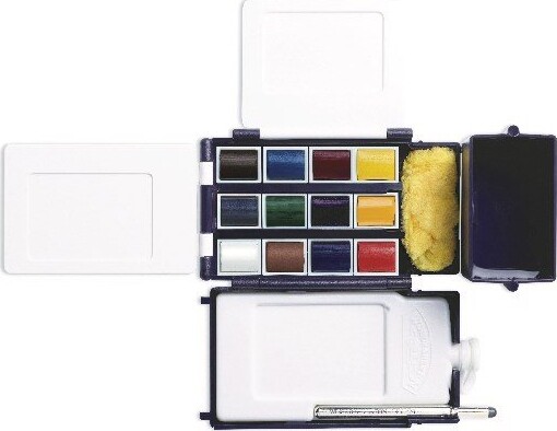 Winsor Newton - Akvarelfarve Sæt Med 12 Farver - Field Pocket