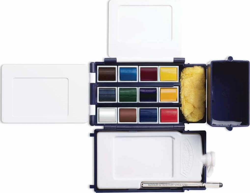 Winsor Newton - Akvarelfarve Sæt Med 12 Farver - Field Pocket
