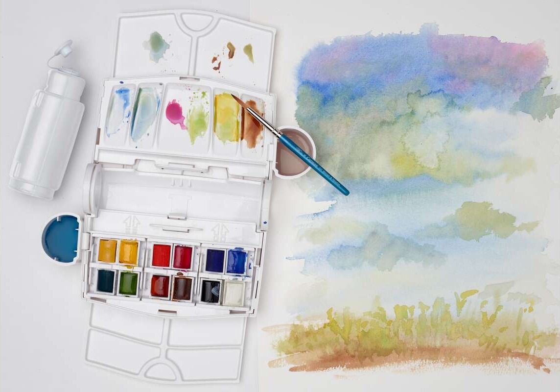 Winsor Newton - Akvarelfarve Sæt Med 12 Farver - Field Travel