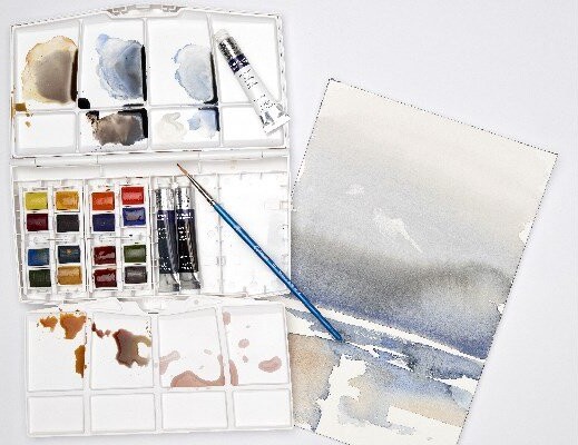 Winsor Newton - Akvarelfarve Sæt Med 20 Dele - Mixed Travel