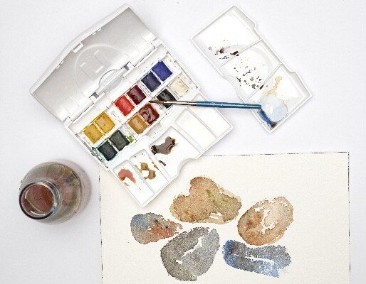 Winsor Newton - Akvarelfarve Sæt Med 13 Dele - Palette Pocket