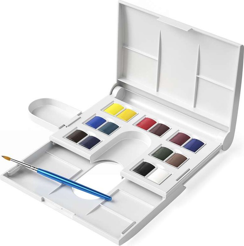 Winsor Newton - Akvarelfarve Sæt - The Compact Set - 14 Farver