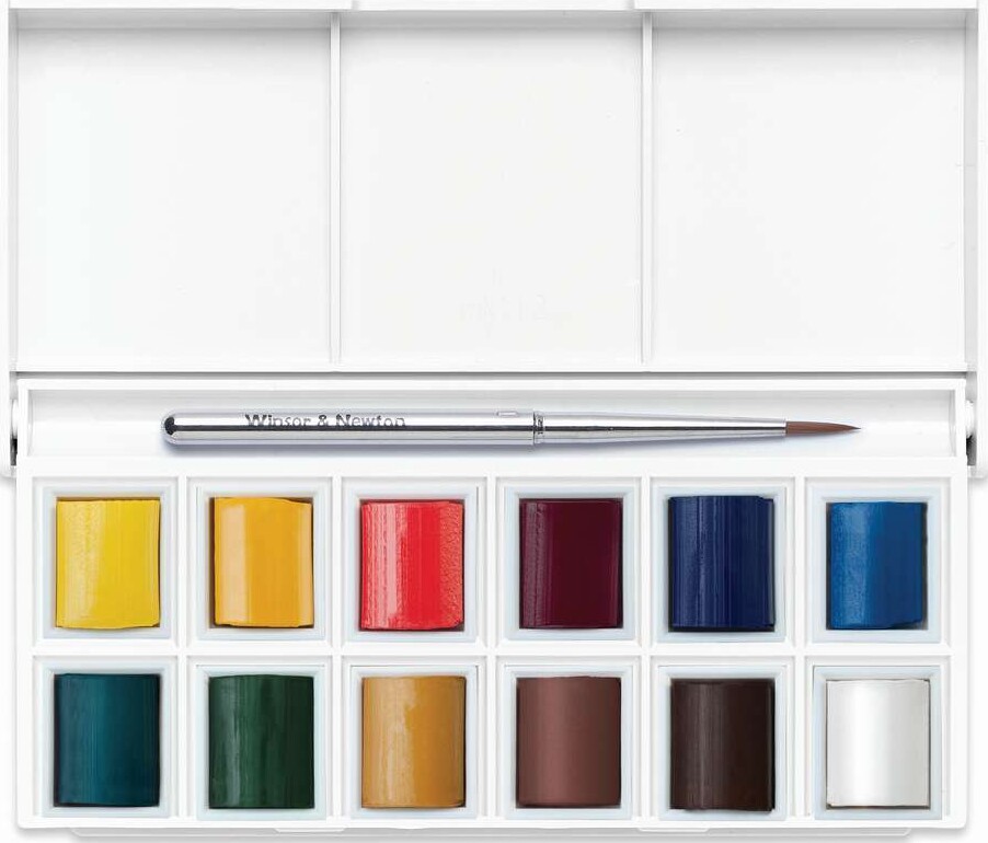 Winsor Newton - Akvarelfarve Sæt - Pocket Selection - 13 Dele