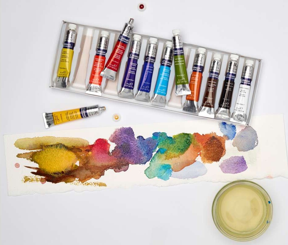 Winsor Newton - Akvarelfarve Sæt - Tube Collection - 12 Farver