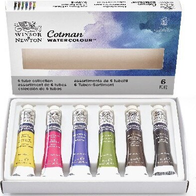 Winsor Newton - Akvarelfarve Sæt - 6X8 Ml