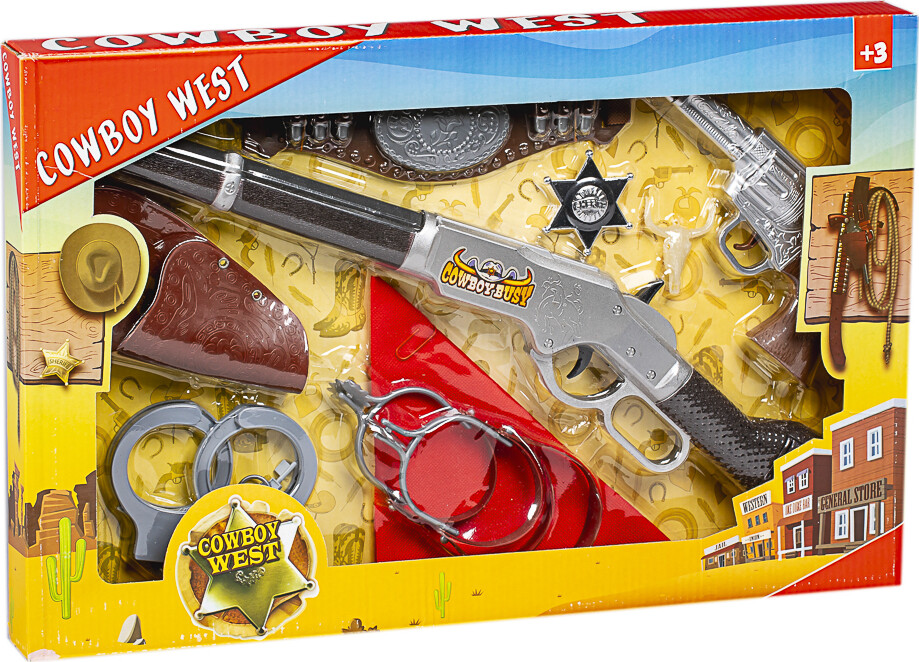 Cowboysæt 4 5X34X52Cm - 90076 - Yue Qiang