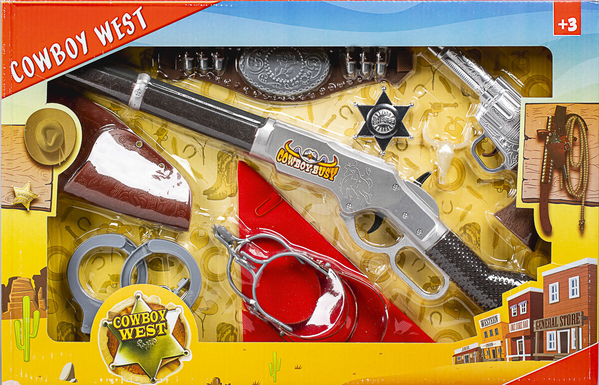 Cowboysæt 4 5X34X52Cm - 90076 - Yue Qiang