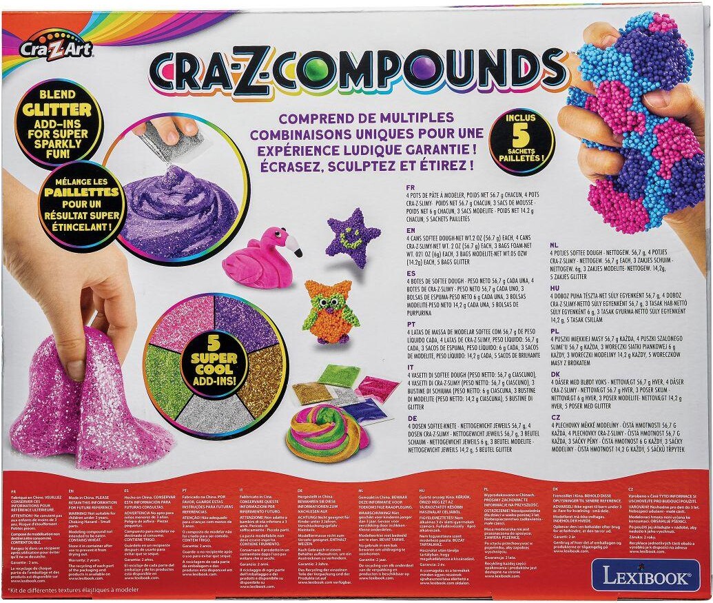 Cra-Z-Art - Cra-Z-Compounds Modellervoks Multi-Pack - Lexibook