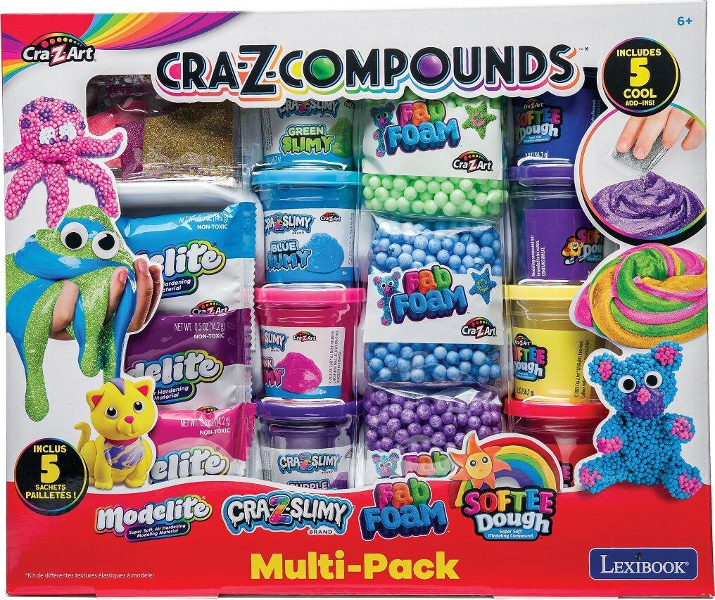 Cra-Z-Art - Cra-Z-Compounds Modellervoks Multi-Pack - Lexibook