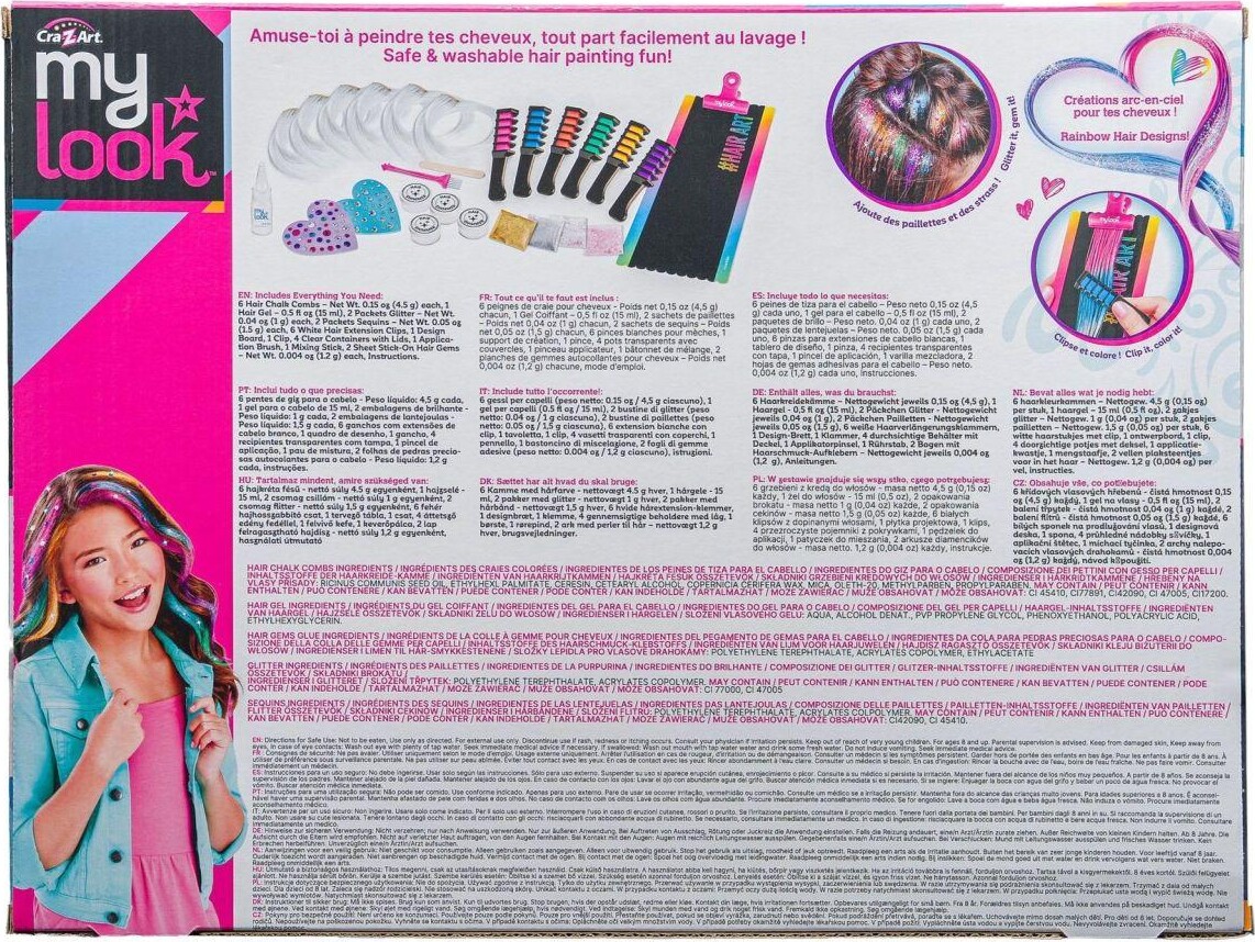 Cra-Z-Art - My Look Color Glitter Hair Extension Studio Set