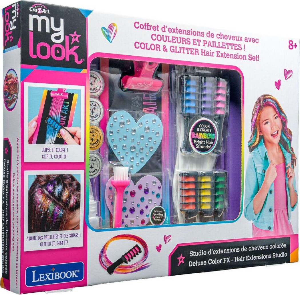 Cra-Z-Art - My Look Color Glitter Hair Extension Studio Set