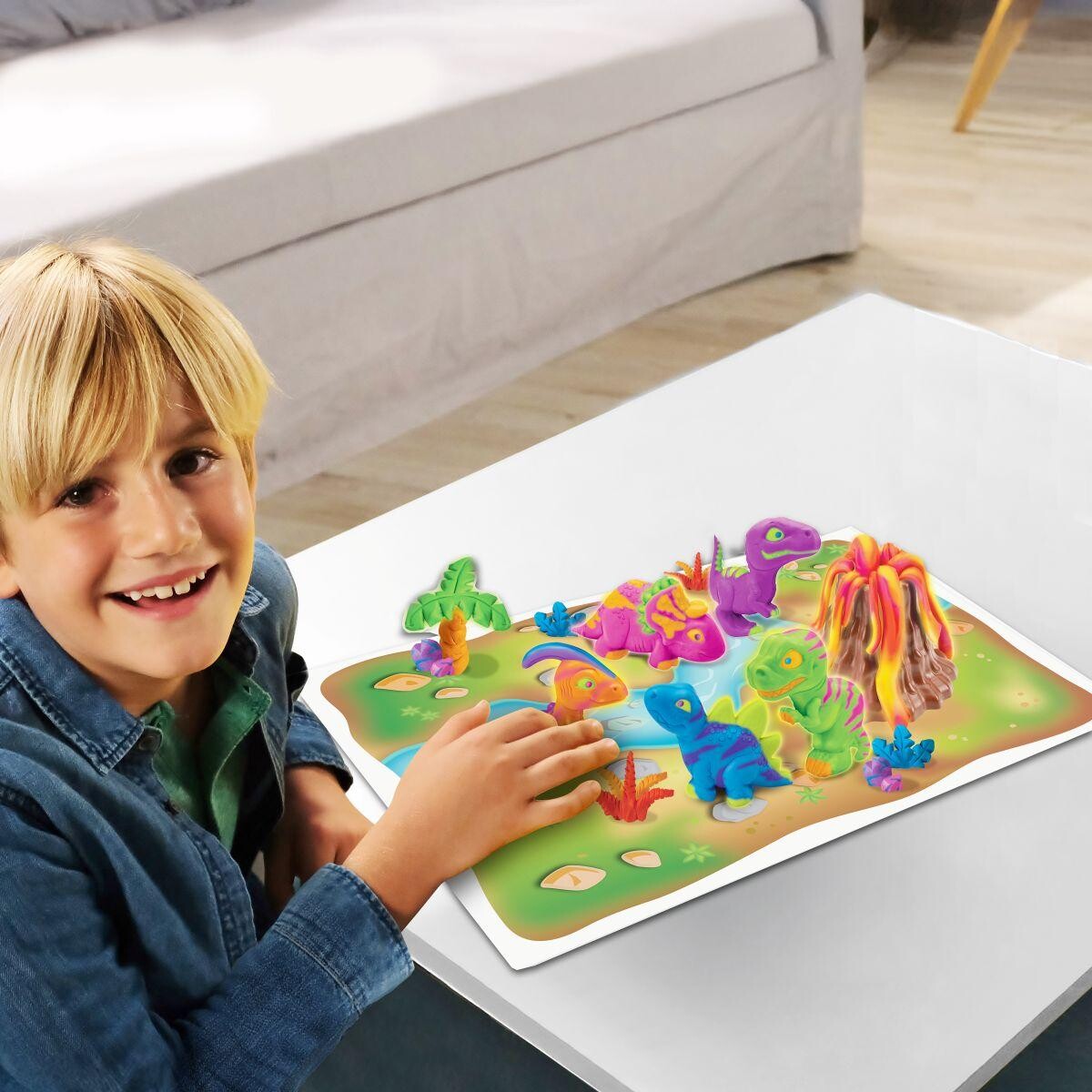 Cra-Z-Art - Softee Dough - Dino Glow Dough Sæt - Lexibook