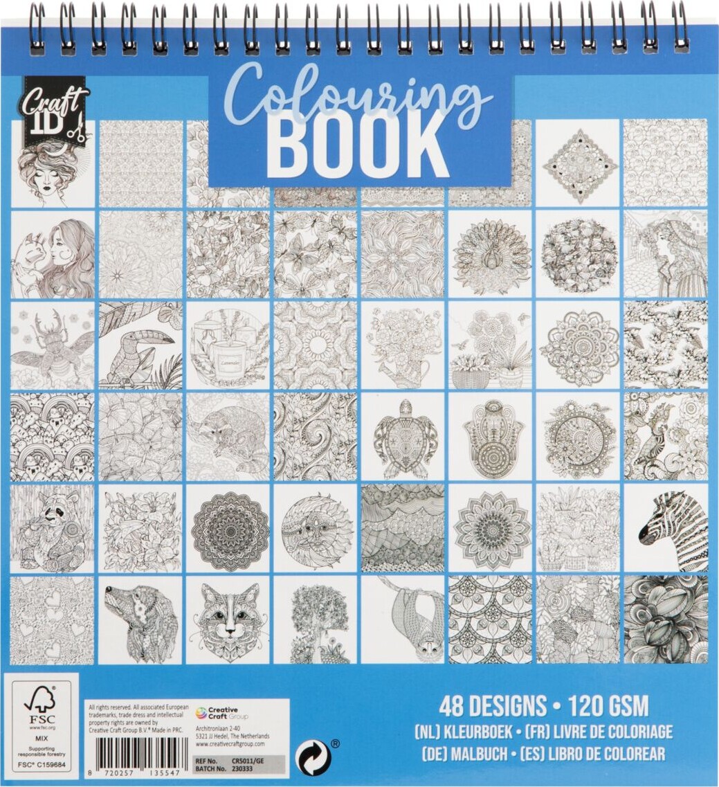 Craft Id - Colouring Book - Blue