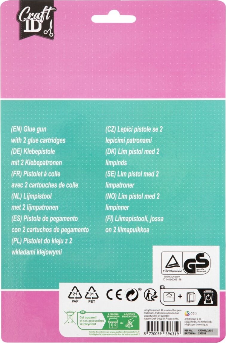 Limpistol Med Limstænger - Ø 11 Mm - Craft Id