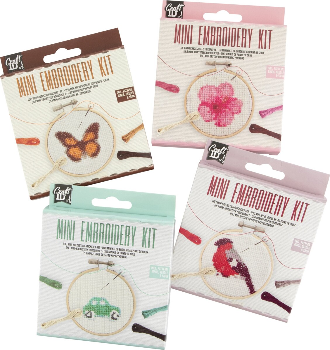Craft Id - Mini Broderikit - Blomst