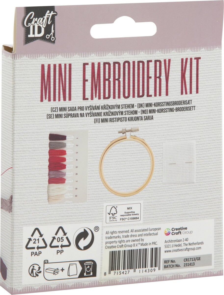 Broderikit - Mini - Fugl - Craft Id