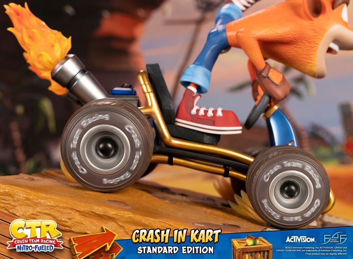 Crash Team Racing Nitro-Fueled - Crash In Kart - Crash Bandicoot - Resin