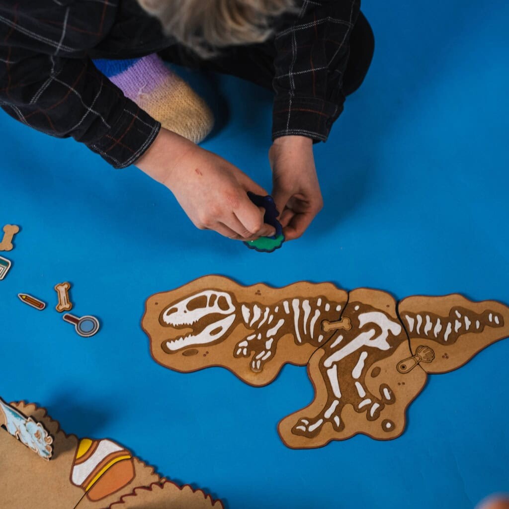Crateit - Dinosaur Trælegetøj - Rover S Udflugt