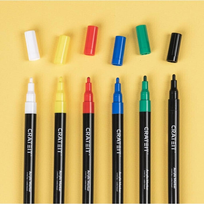 Crateit - Markers 1 Mm - 6 Stk