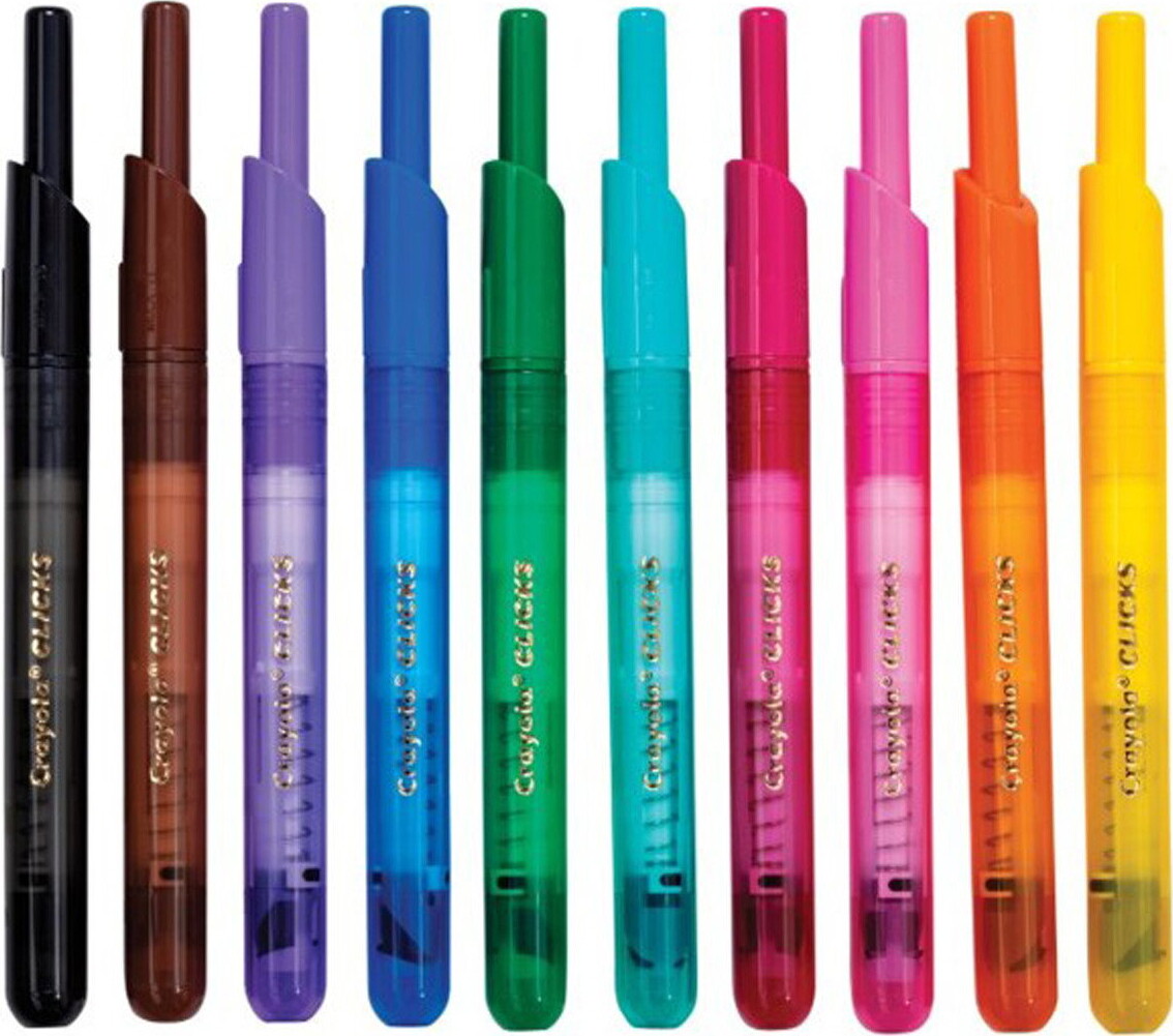 Crayola - Clicks Utrækbare Markører 10Pcs