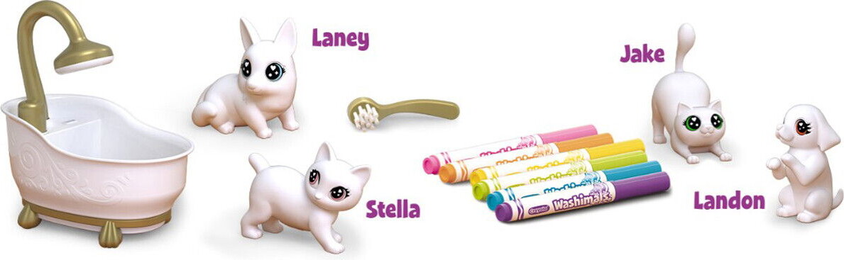 Crayola - Washimals Kæledyr Badekar Legesæt