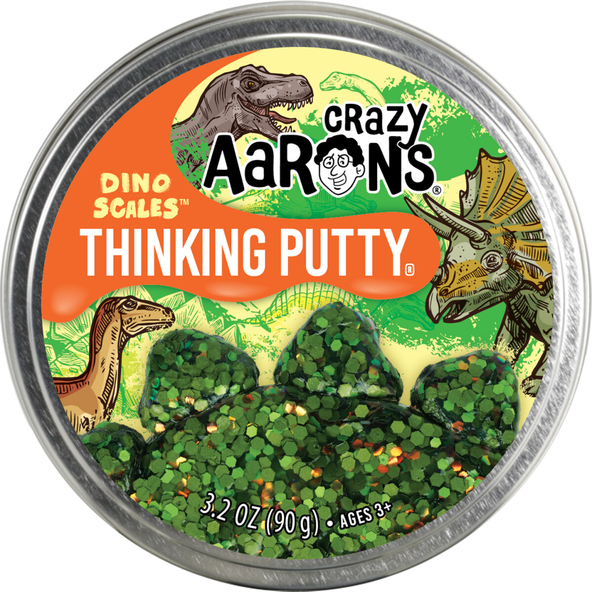 Crazy Aaron's Thinking Putty Slim Dino Scales Se tilbud og køb på