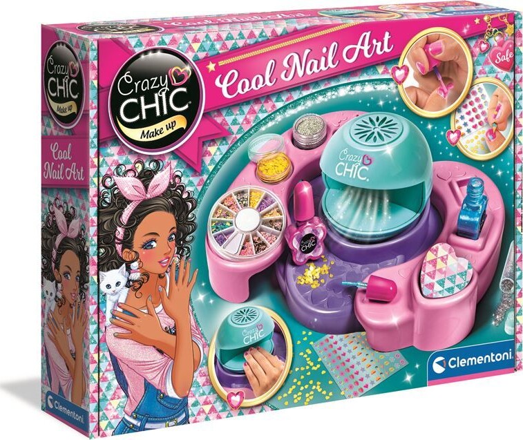 Clementoni Crazy Chic - Neglesalon Legesæt - Cool Nail Art