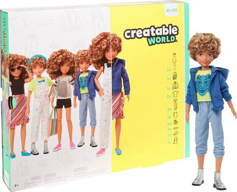 Creatable World - Deluxe Dukke Sæt - Brunt Hår - Mattel Ggg56