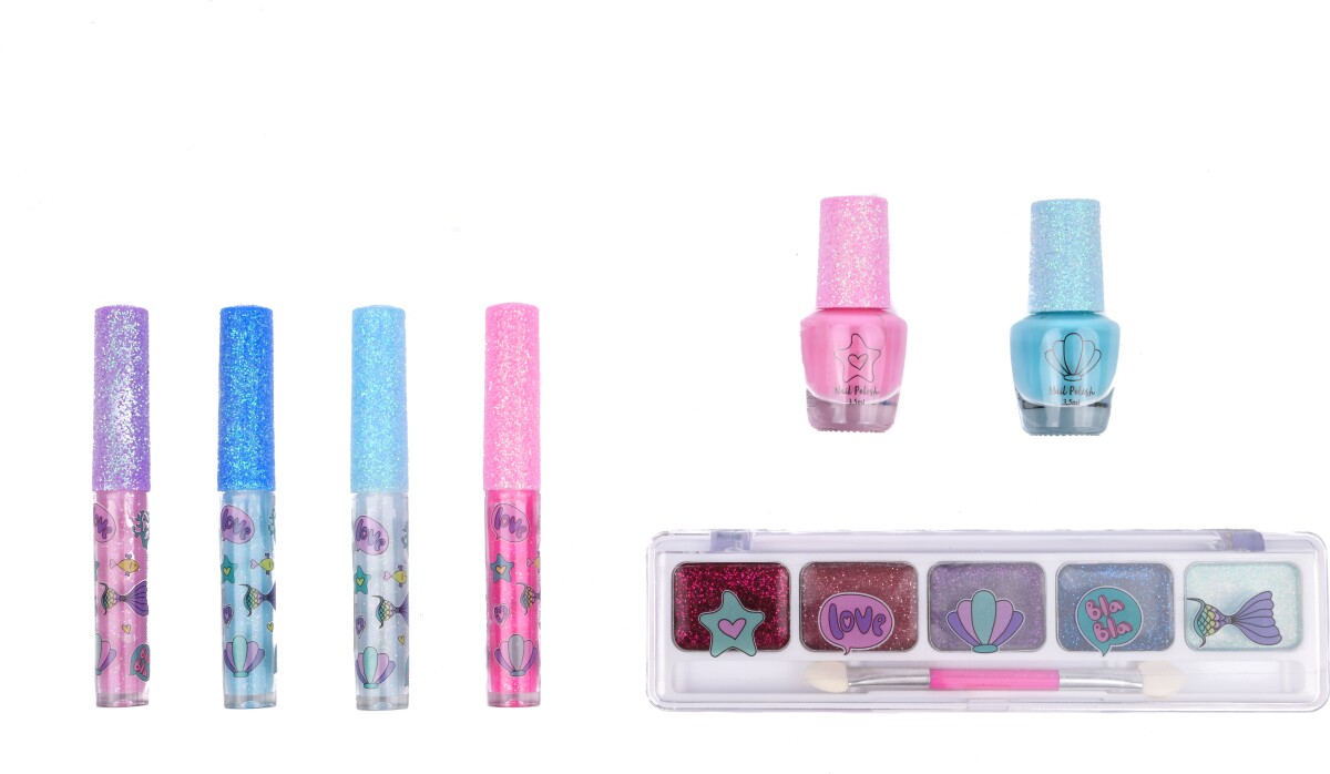 Create It - Glitter Havfrue Make-Up Sæt 7 Stk