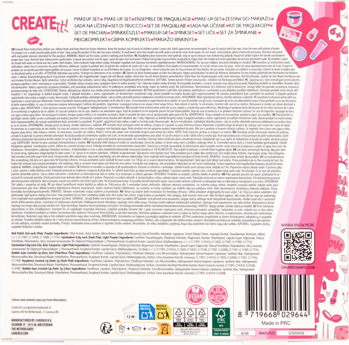 Create It - Make-Up Sæt Pink Lilac