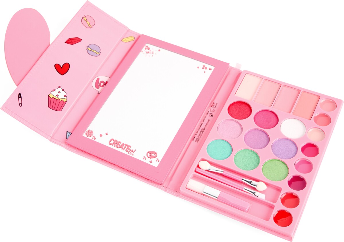 Create It - Makeup Bog Med Hjerte Og Magnetlukning