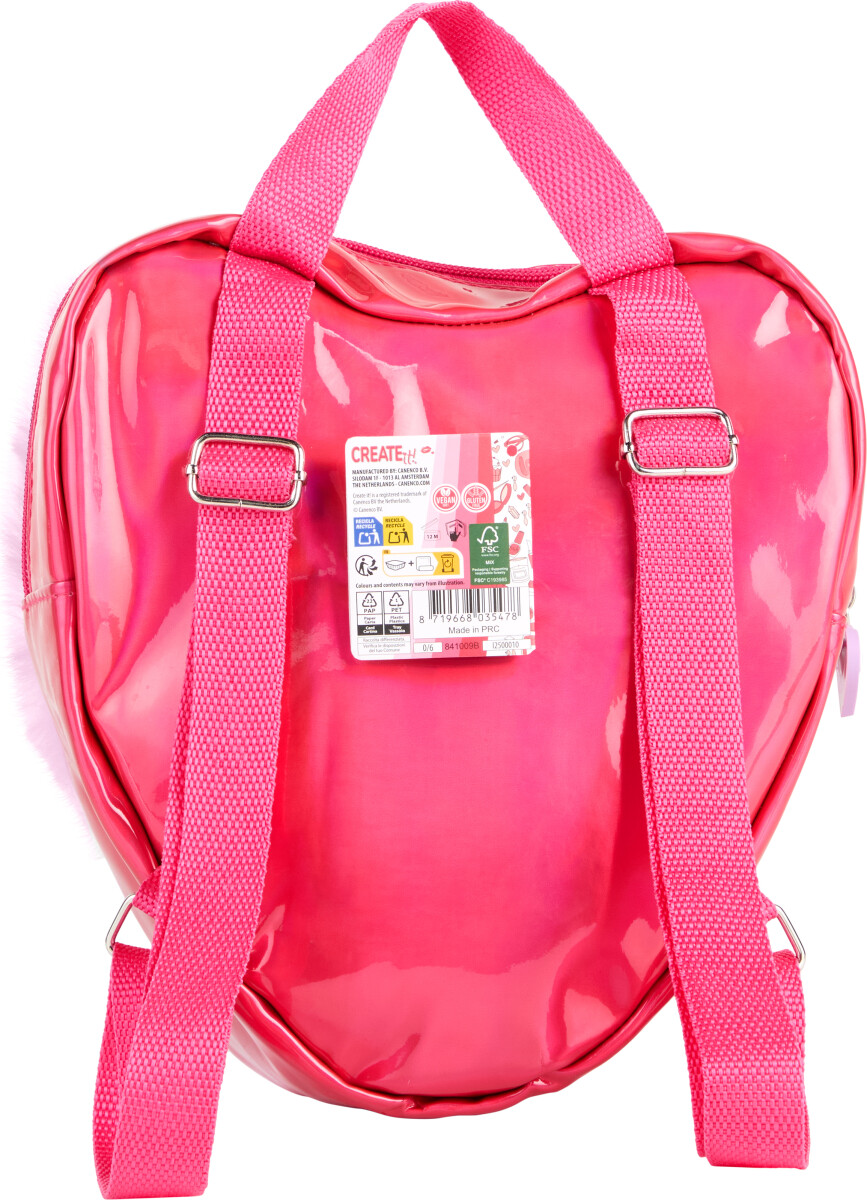 Create It - Makeup Set In Fluffy Backpack Love Purp 841009B