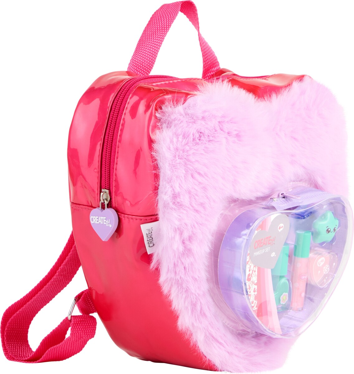 Create It - Makeup Set In Fluffy Backpack Love Purp 841009B