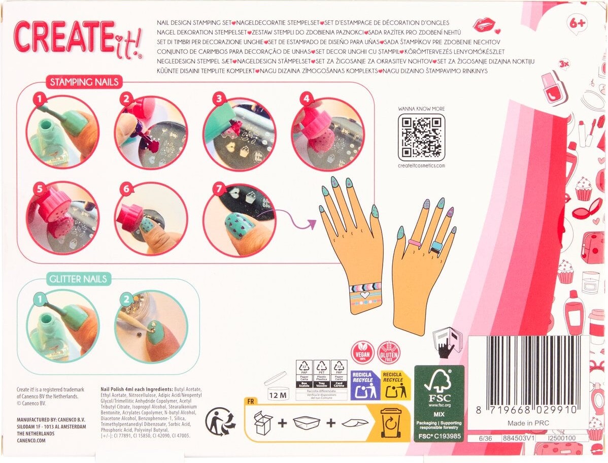 Create It - Negledekoration Stampy Sæt