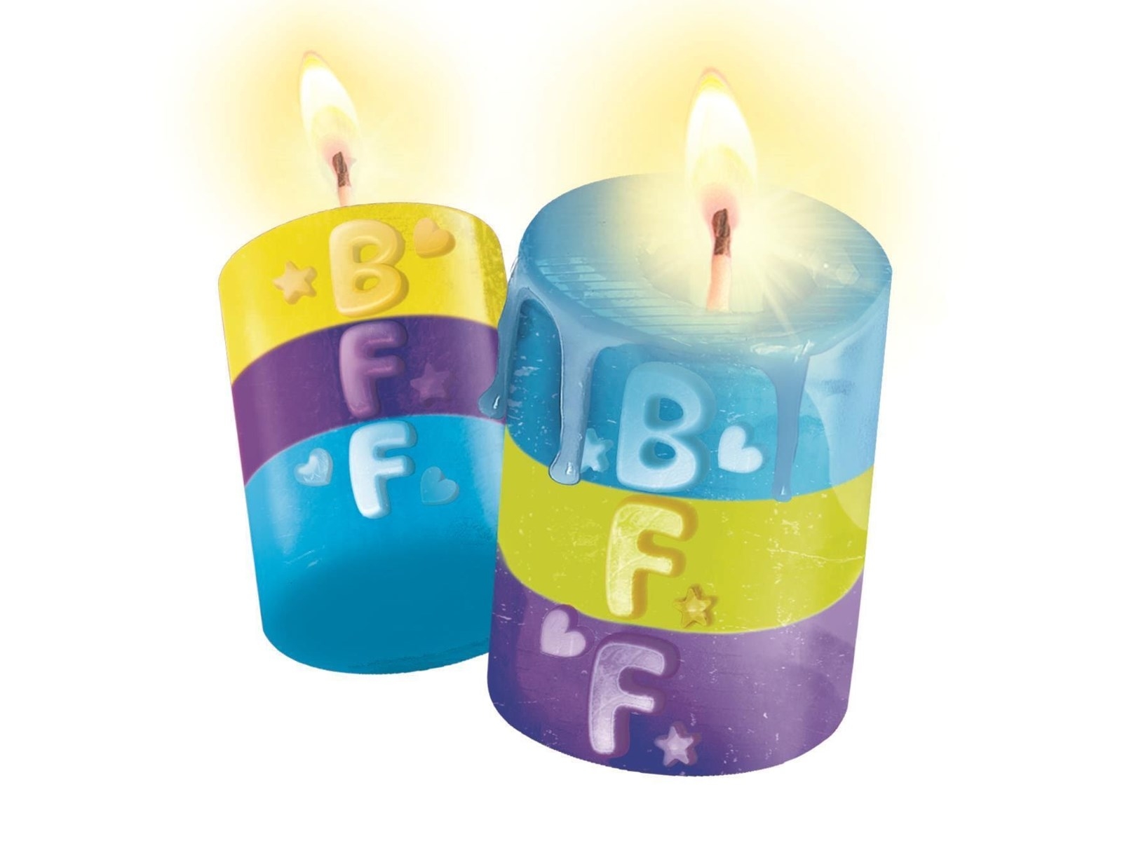 Idea Clementoni - Create Your Candles - Glow Mates - Bff