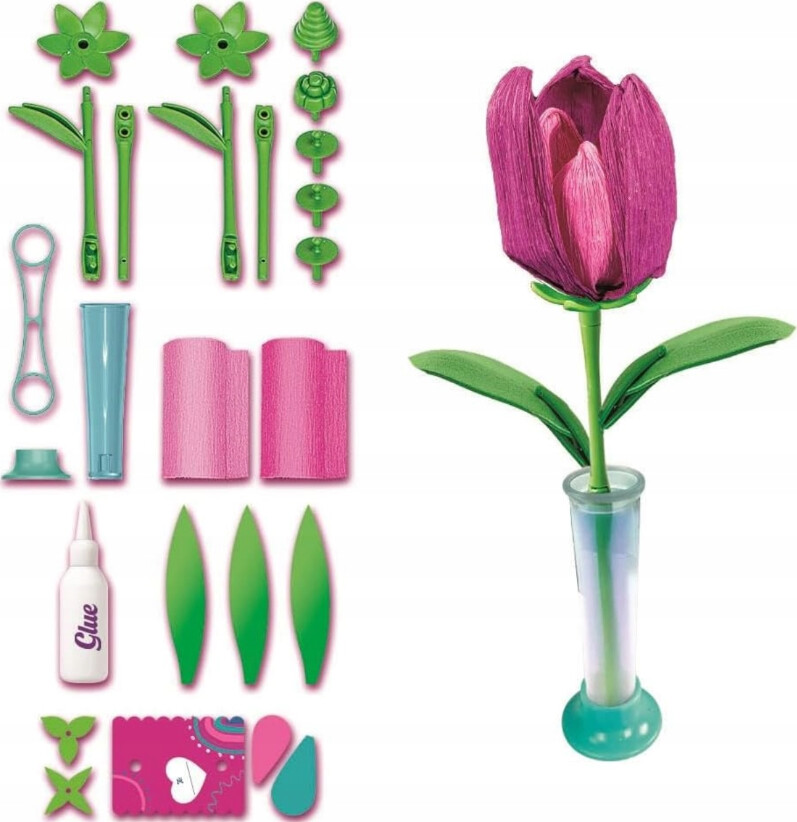 Clementoni - Idea - Create Your Flowers - Diy Blomster - Tulipan
