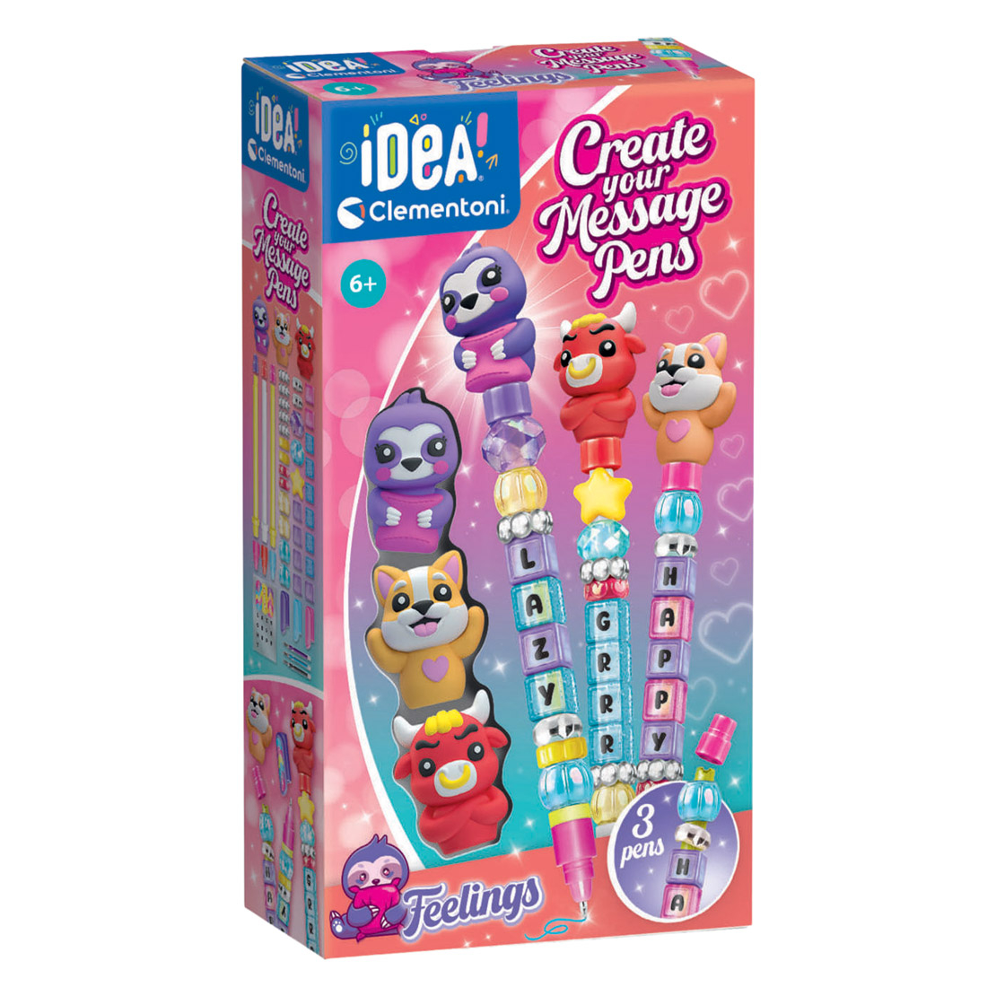 Idea Clementoni - Create Your Message Pens - Feelings - 3-Pak