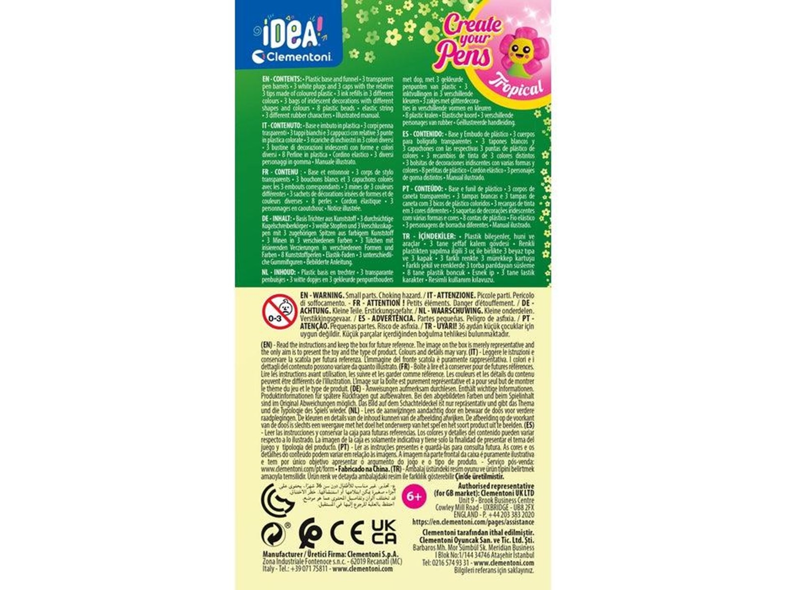 Idea Clementoni - Create Your Tropical Pens - 3-Pak