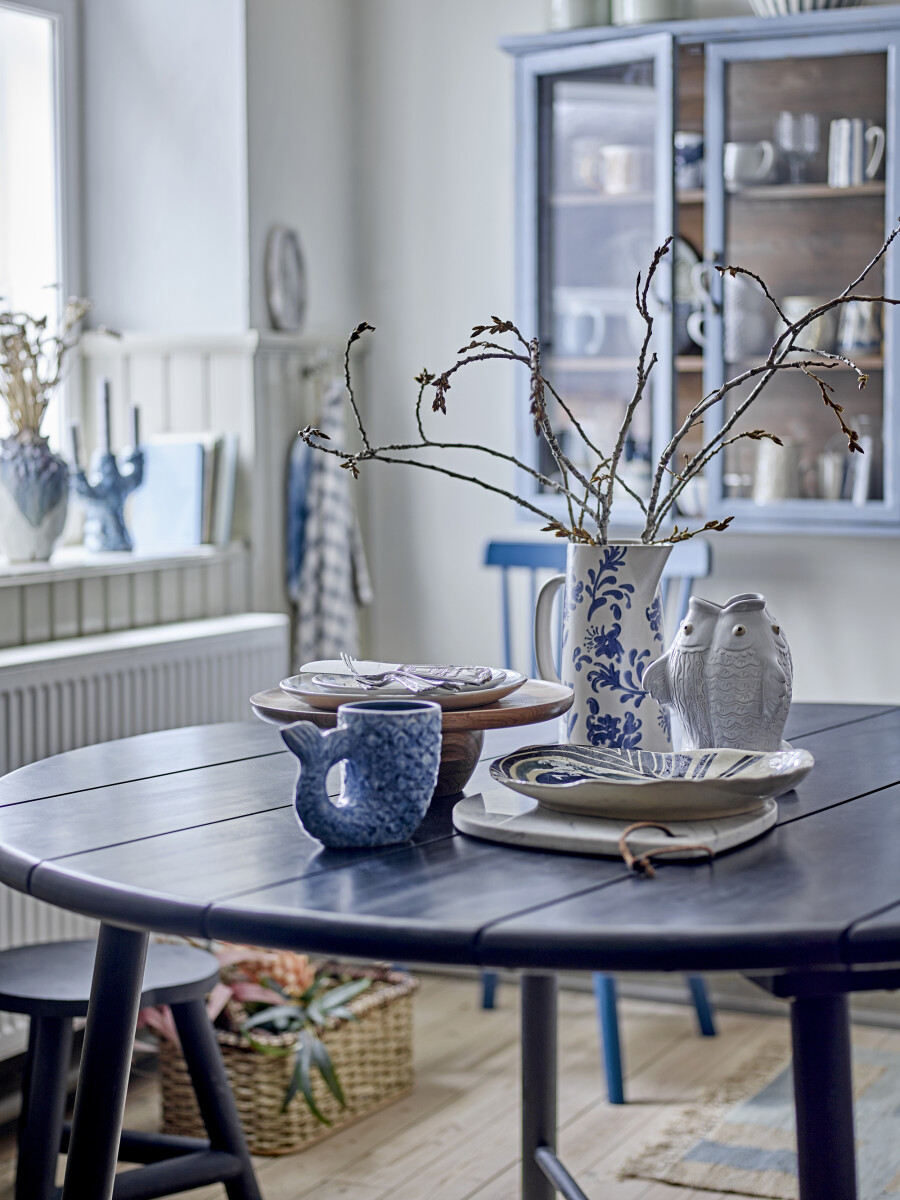 Creative Collection - Ariella Vase - Blå - Stentøj Keramik