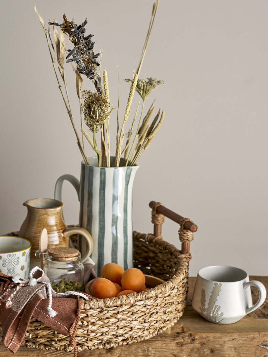 Creative Collection - Begonia Kande Til Vand - Grøn - Stentøj
