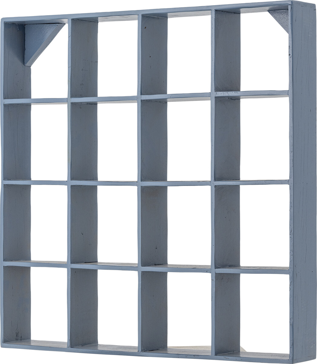 Creative Collection - Bekka Hylde Reol Til Væg - Blå - Træ