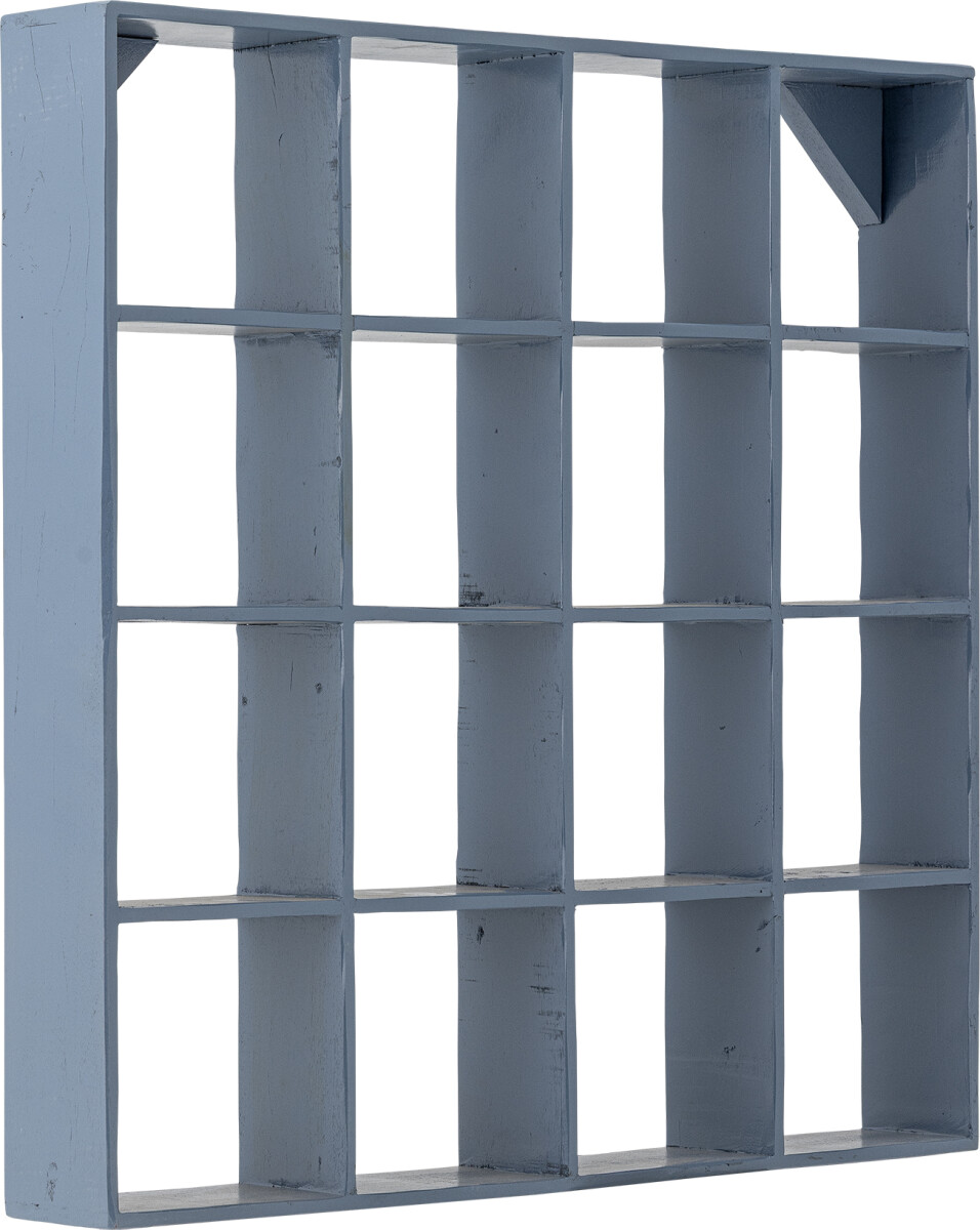 Creative Collection - Bekka Hylde Reol Til Væg - Blå - Træ