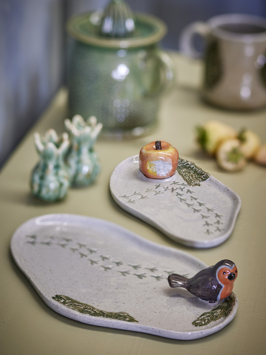 Creative Collection - Bleak Serveringsbakke - Stentøj - Sæt Med 2